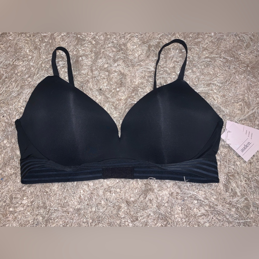 Auden Black Push Up wireless Women's Bra 36D NWT